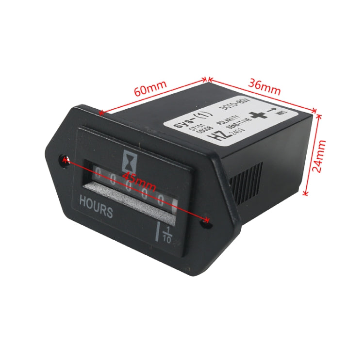 Generator / Boat / Off-road Vehicle DC10-80V Industrial Timer with Screws(Black) - Engines & Engine Parts by PMC TechLife | Online Shopping South Africa | PMC TechLife | Buy Now Pay Later Mobicred