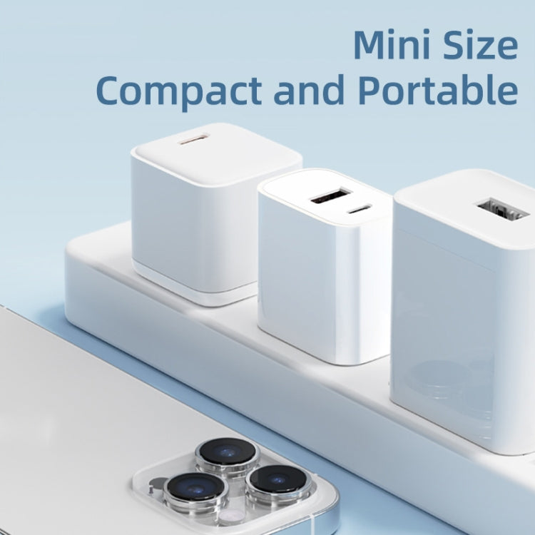 ROCK T43 PD 20W Dual Port USB-A+USB-C / Type-C Charger Adapter, Plug:EU Plug - free shipping - PMC TechLife - Order now!