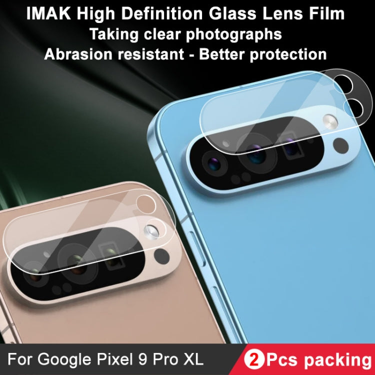 For Google Pixel 9 Pro XL 2pcs/Set imak HD Glass Rear Camera Lens Film - Other by imak | Online Shopping South Africa | PMC Jewellery | Buy Now Pay Later Mobicred