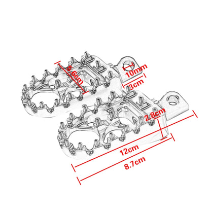 Motorcycle Modification Pedal Set Wide Fat Footpegs Foot Pegs for Harley (Blue) - Others by PMC Jewellery | Online Shopping South Africa | PMC Jewellery | Buy Now Pay Later Mobicred