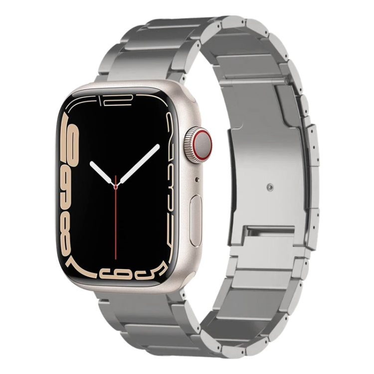 For Apple Watch Series 7 45mm Titanium Metal Watch Band(Silver) - free shipping - PMC TechLife - Order now!
