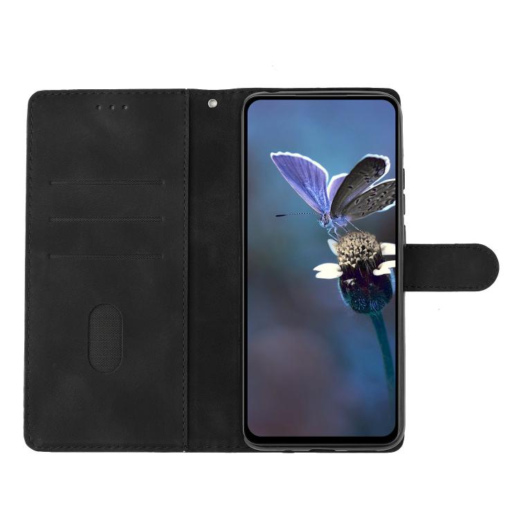 For iPhone 16e Cherry Blossom Butterfly Skin Feel Embossed PU Phone Case(Black) - iPhone 16e Cases by PMC TechLife | Online Shopping South Africa | PMC TechLife | Buy Now Pay Later Mobicred