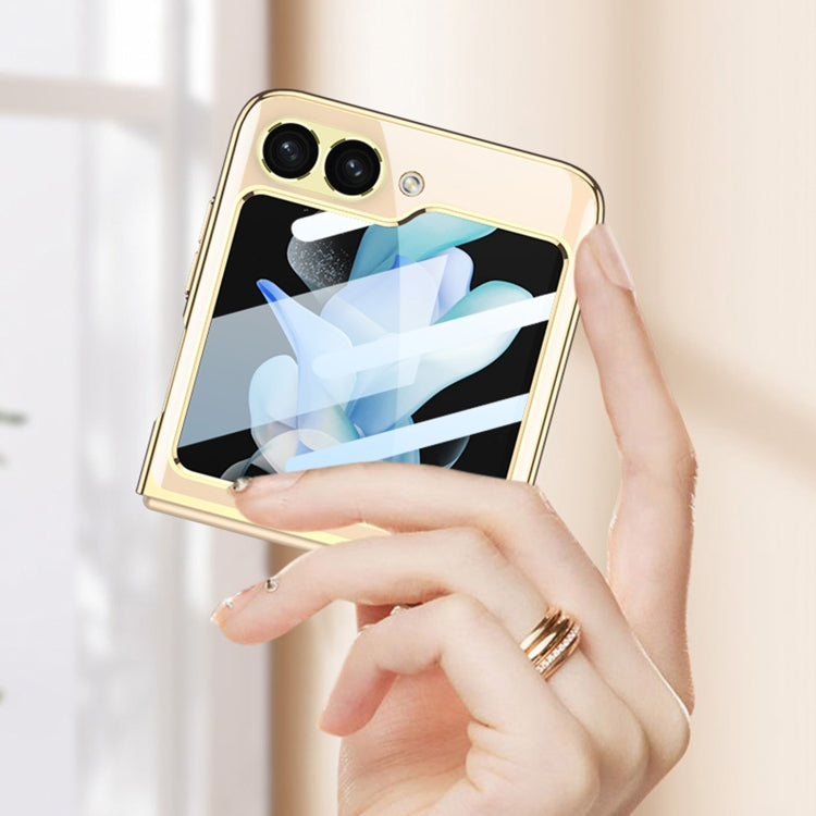 For Samsung Galaxy Z Flip6 / Flip7 FE GKK Integrated Electroplating Full Coverage Phone Case(Transparent) - free shipping - PMC Jewellery - Order now!