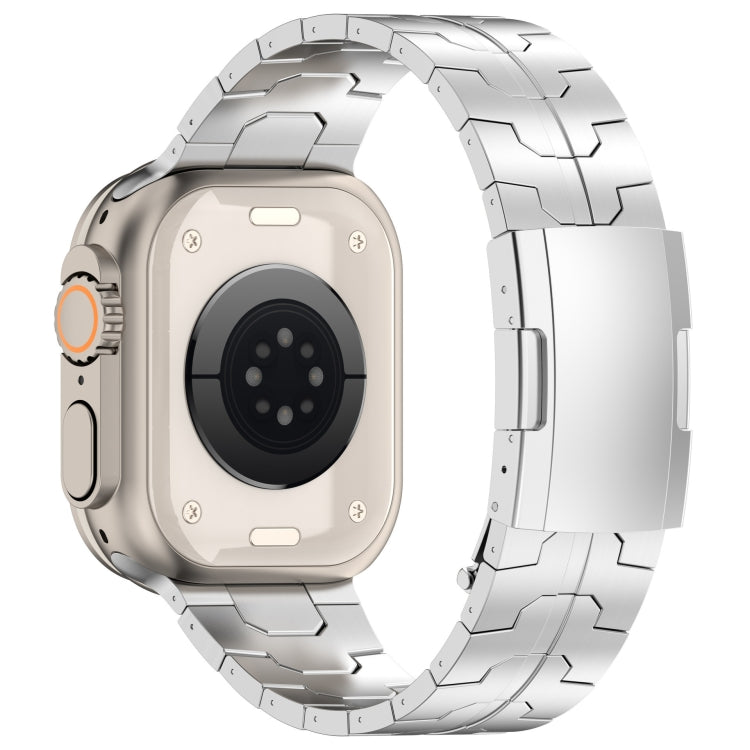 For Apple Watch SE 40mm Turtle Buckle Titanium Alloy Watch Band(Silver) - free shipping - PMC TechLife - Order now!