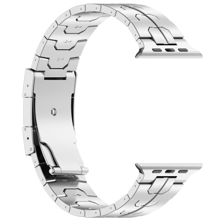 For Apple Watch Series 8 41mm Turtle Buckle Titanium Alloy Watch Band(Silver) - free shipping - PMC TechLife - Order now!