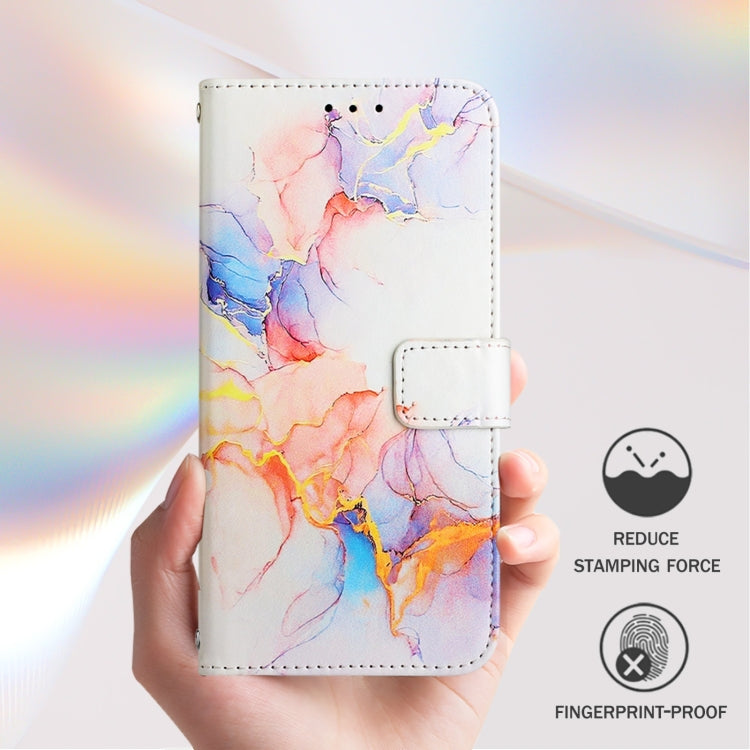 For Blackview A52 PT003 Marble Pattern Flip Leather Phone Case(Galaxy Marble White) - More Brand by PMC TechLife | Online Shopping South Africa | PMC TechLife | Buy Now Pay Later Mobicred
