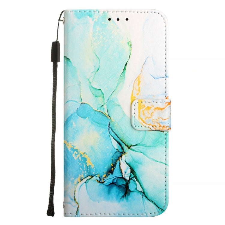 For Blackview Wave 6C PT003 Marble Pattern Flip Leather Phone Case(Green) - More Brand by PMC TechLife | Online Shopping South Africa | PMC TechLife | Buy Now Pay Later Mobicred
