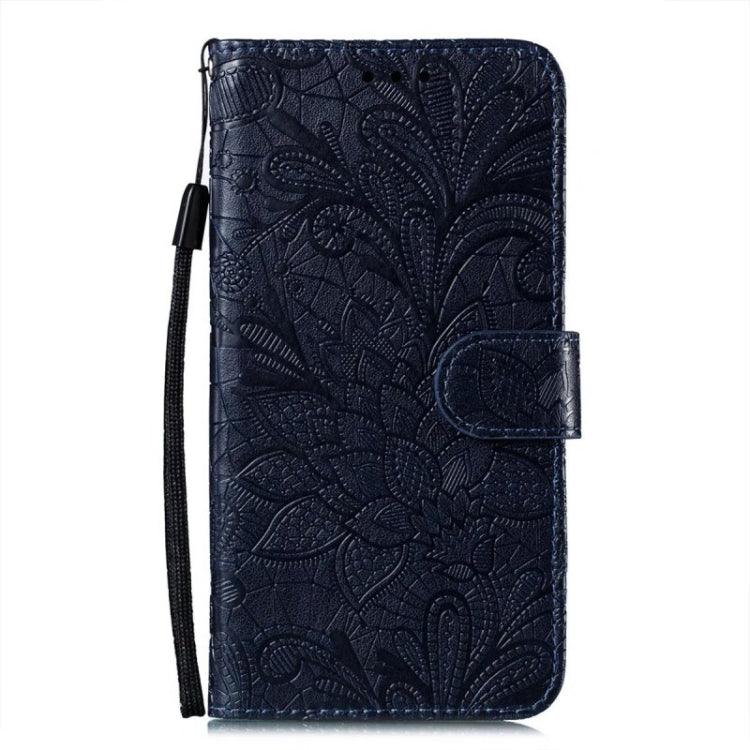 For Xiaomi Redmi K70 Lace Flower Embossing Flip Leather Phone Case(Dark Blue) - K70 Cases by PMC Jewellery | Online Shopping South Africa | PMC Jewellery | Buy Now Pay Later Mobicred