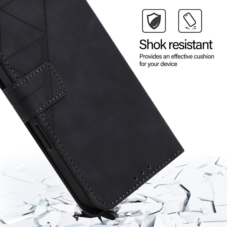 For Blackview A52 Crossbody 3D Embossed Flip Leather Phone Case(Black) - More Brand by PMC TechLife | Online Shopping South Africa | PMC TechLife | Buy Now Pay Later Mobicred