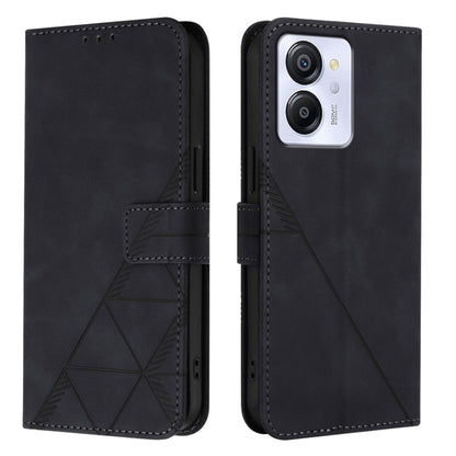 For Blackview Color 8 Crossbody 3D Embossed Flip Leather Phone Case(Black) - More Brand by PMC Jewellery | Online Shopping South Africa | PMC Jewellery | Buy Now Pay Later Mobicred