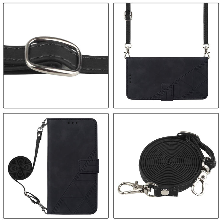 For Blackview Wave 6C Crossbody 3D Embossed Flip Leather Phone Case(Black) - free shipping - PMC TechLife - Order now!