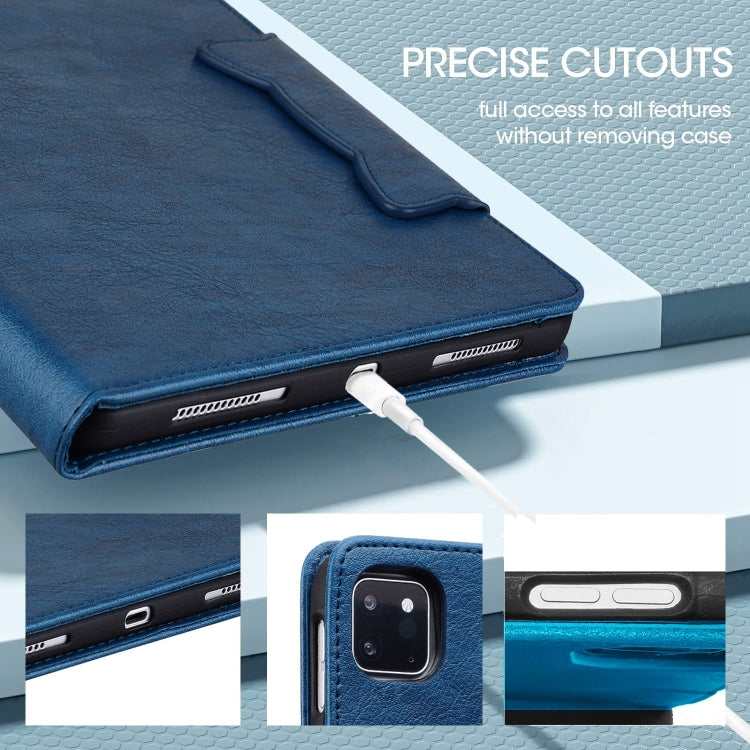 For Lenovo Tab P12 Cat Buckle Leather Tablet Case(Royal Blue) - Lenovo by PMC TechLife | Online Shopping South Africa | PMC TechLife | Buy Now Pay Later Mobicred