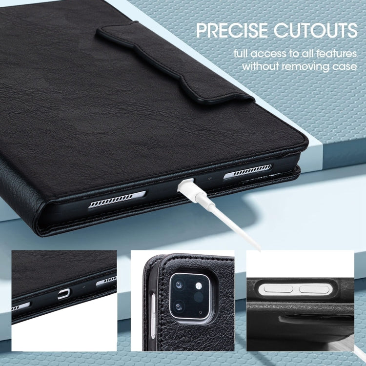 For Honor Pad 9 Cat Buckle Leather Tablet Case(Black) - Honor by PMC TechLife | Online Shopping South Africa | PMC TechLife | Buy Now Pay Later Mobicred