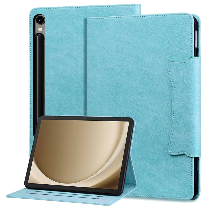 For Samsung Galaxy Tab S9 FE / S9 / S8 / S7 Cat Buckle Leather Smart Tablet Case(Sky Blue) - Galaxy Tab S9 Cases by PMC Jewellery | Online Shopping South Africa | PMC Jewellery | Buy Now Pay Later Mobicred