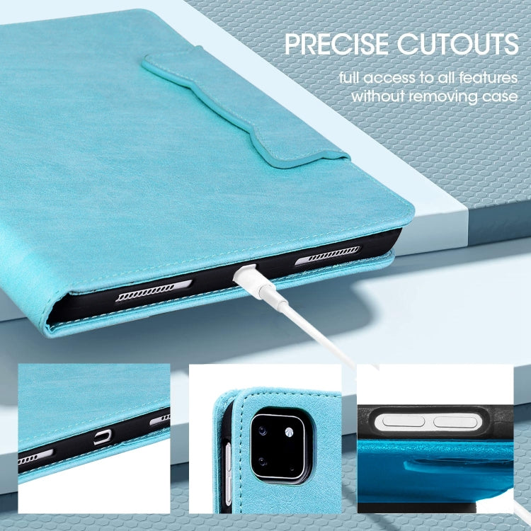 For Amazon Kindle Fire HD 10 2023 / 2021 Cat Buckle Leather Smart Tablet Case(Sky Blue) - Amazon by PMC TechLife | Online Shopping South Africa | PMC TechLife | Buy Now Pay Later Mobicred