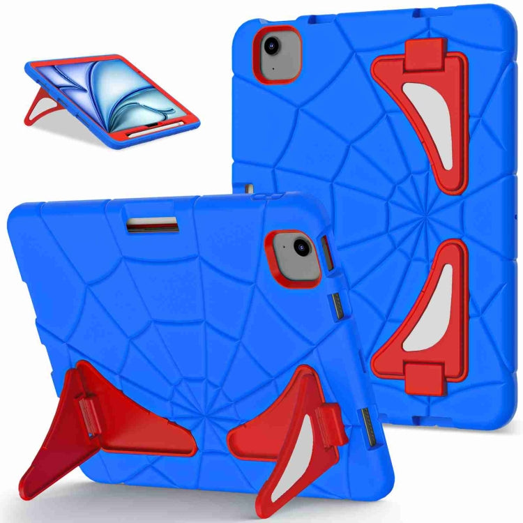 For iPad Air 11 2025 / 2024 Silicone + PC Shockproof Protective Tablet Case(Blue Red) - iPad Air 11 2025 / 2024 Cases by PMC Jewellery | Online Shopping South Africa | PMC Jewellery | Buy Now Pay Later Mobicred