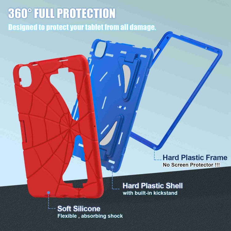 For iPad Air 11 2024 Silicone + PC Shockproof Protective Tablet Case(Red Blue) - iPad Air 11 2024 Cases by PMC Jewellery | Online Shopping South Africa | PMC Jewellery | Buy Now Pay Later Mobicred