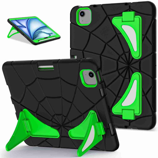 For iPad Air 11 2024 Silicone + PC Shockproof Protective Tablet Case(Black Green) - iPad Air 11 2024 Cases by PMC Jewellery | Online Shopping South Africa | PMC Jewellery | Buy Now Pay Later Mobicred