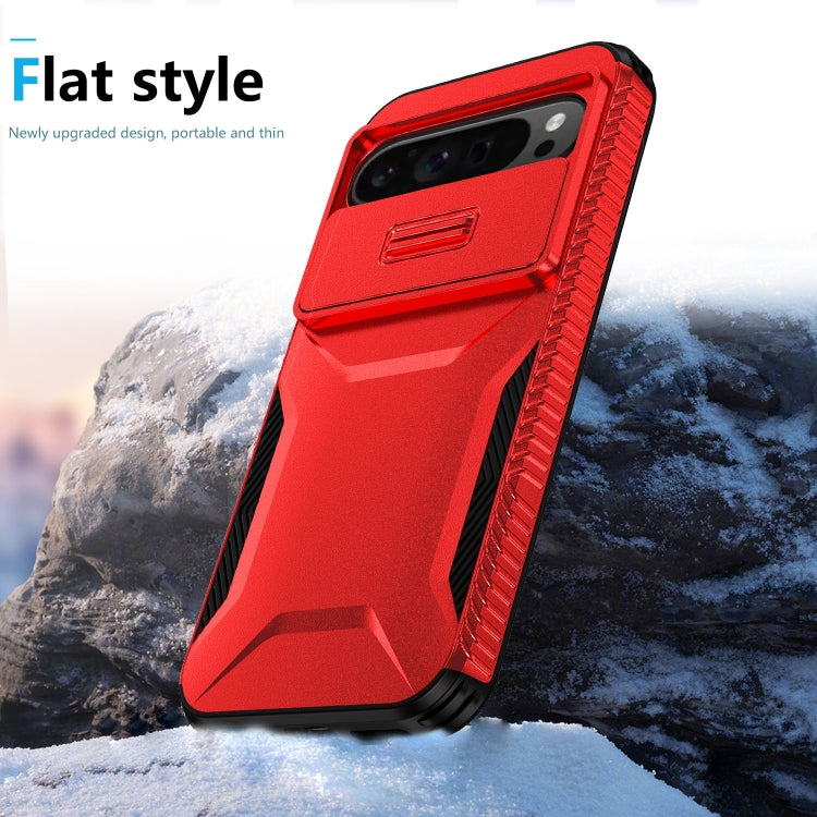 For Google Pixel 9 Pro XL Sliding Camshield Phone Case(Red) - Google Cases by PMC Jewellery | Online Shopping South Africa | PMC Jewellery | Buy Now Pay Later Mobicred