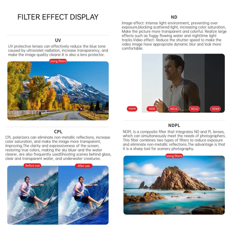 For DJI Osmo Action 4 JUNESTAR Threaded Camera Lens Filter, Filter:Streak Blue Drawing - Lens Filter by JSR | Online Shopping South Africa | PMC TechLife | Buy Now Pay Later Mobicred