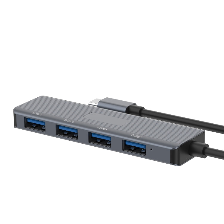 Onten UC621 5Gbps USB-C / Type-C to USB 3.2 Gen1 4 in 1 Multi-function HUB Docking Station, Length:1.5m(Grey) - USB HUB by Onten | Online Shopping South Africa | PMC Jewellery | Buy Now Pay Later Mobicred