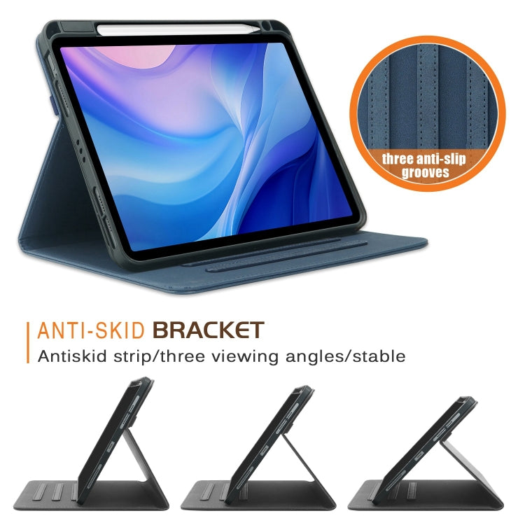 For iPad Air 11 2025 / 2024 Front Stand Smart TPU Leather Tablet Case(Dark Blue) - free shipping - PMC TechLife - Order now!