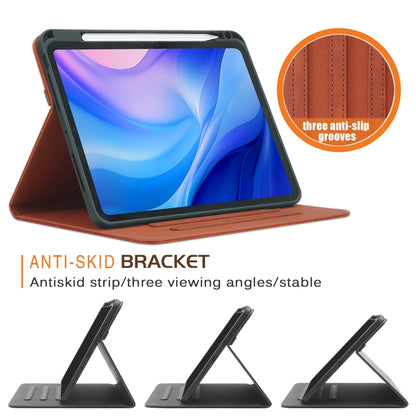 For iPad Pro 11 2024 Front Stand Smart TPU Leather Tablet Case(Brown) - iPad Pro 11 2024 Cases by PMC Jewellery | Online Shopping South Africa | PMC Jewellery | Buy Now Pay Later Mobicred