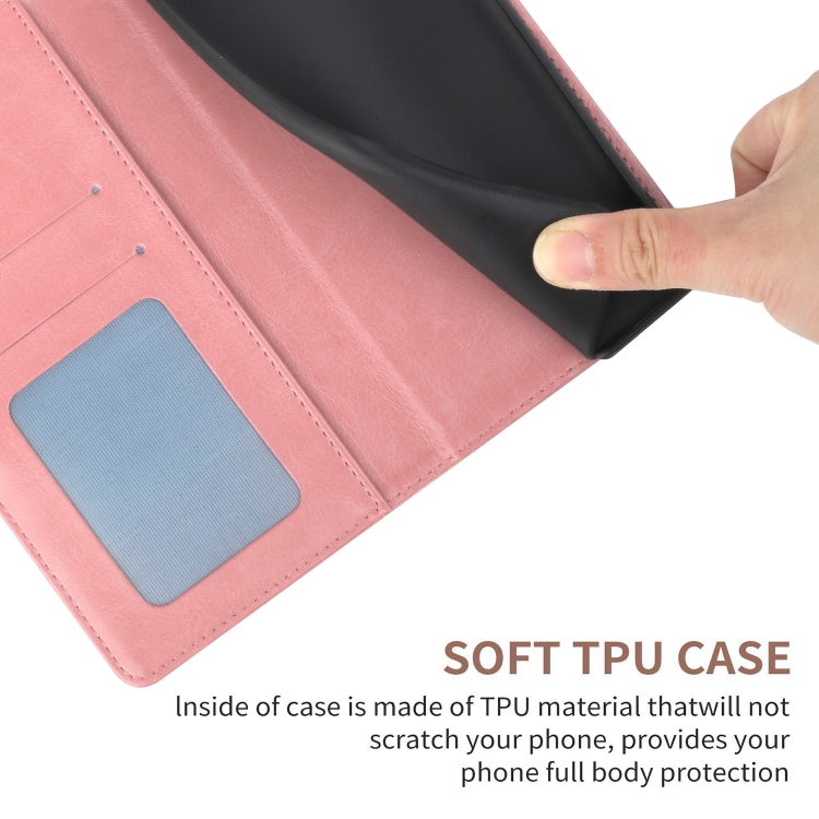 For Samsung Galaxy S25+ 5G Y-shaped Pattern Flip Leather Phone Case(Pink) - Galaxy S25+ 5G Cases by PMC Jewellery | Online Shopping South Africa | PMC Jewellery | Buy Now Pay Later Mobicred