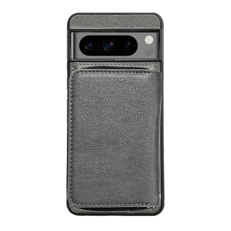 For Google Pixel 9 Pro XL Solid Color Zipper 11-Card Slots Bag Phone Case with Lanyard(Grey) - Google Cases by PMC TechLife | Online Shopping South Africa | PMC TechLife | Buy Now Pay Later Mobicred