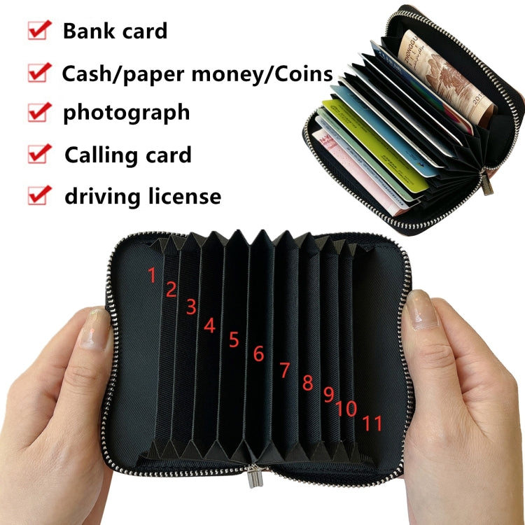 For Google Pixel 9 / 9 Pro Solid Color Zipper 11-Card Slots Bag Phone Case with Lanyard(Black) - Google Cases by PMC Jewellery | Online Shopping South Africa | PMC Jewellery | Buy Now Pay Later Mobicred