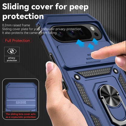 For Google Pixel 9 Pro Sliding Camshield Holder Phone Case(Blue) - Google Cases by PMC Jewellery | Online Shopping South Africa | PMC Jewellery | Buy Now Pay Later Mobicred