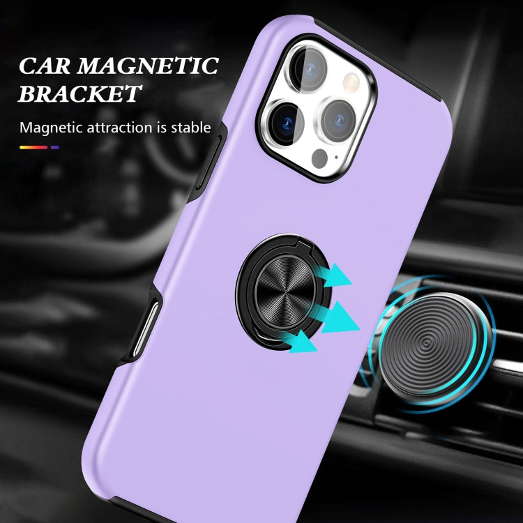 For iPhone 16 Plus Magnetic Ring Holder Phone Case(Purple) - iPhone 16 Plus Cases by PMC TechLife | Online Shopping South Africa | PMC TechLife | Buy Now Pay Later Mobicred