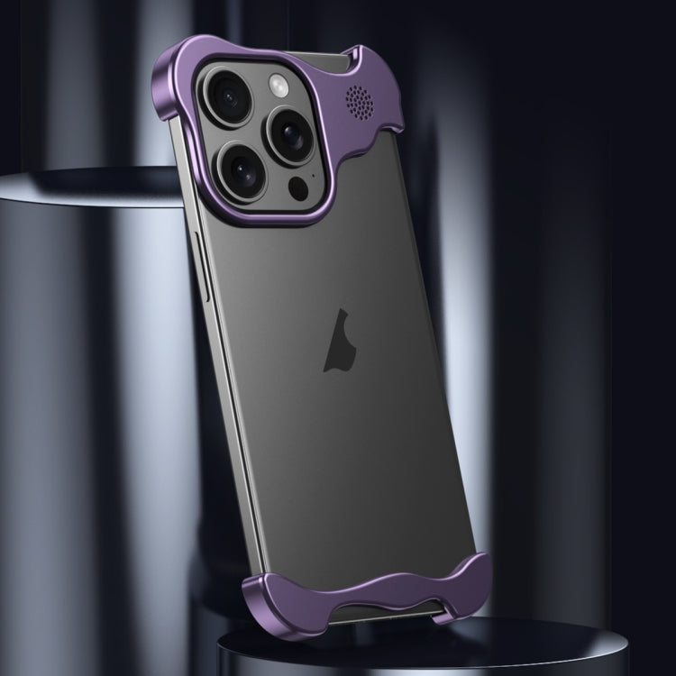 For iPhone 13 Aromatherapy Alloy Frameless Phone Case(Purple) - iPhone 13 Cases by PMC Jewellery | Online Shopping South Africa | PMC Jewellery | Buy Now Pay Later Mobicred