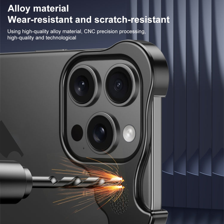 For iPhone 13 Aromatherapy Alloy Frameless Phone Case(Blue) - free shipping - PMC Jewellery - Order now!