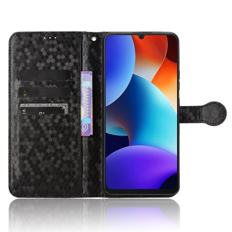 For Blackview Oscal Modern 8 / Color 8 Honeycomb Dot Texture Leather Phone Case(Black) - More Brand by PMC Jewellery | Online Shopping South Africa | PMC Jewellery | Buy Now Pay Later Mobicred