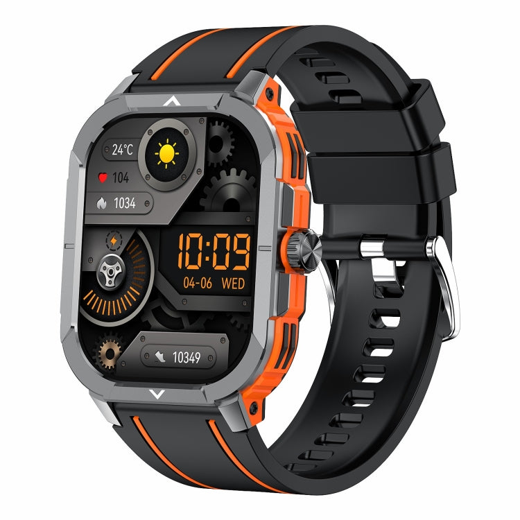 LEMFO HK56 2.06 inch BT5.3 IP68 Sport Smart Watch, Support Bluetooth Call / Message Notification / Heart Rate / Blood Pressure Health Monitor(Orange) - Smart Watches by LEMFO | Online Shopping South Africa | PMC Jewellery | Buy Now Pay Later Mobicred