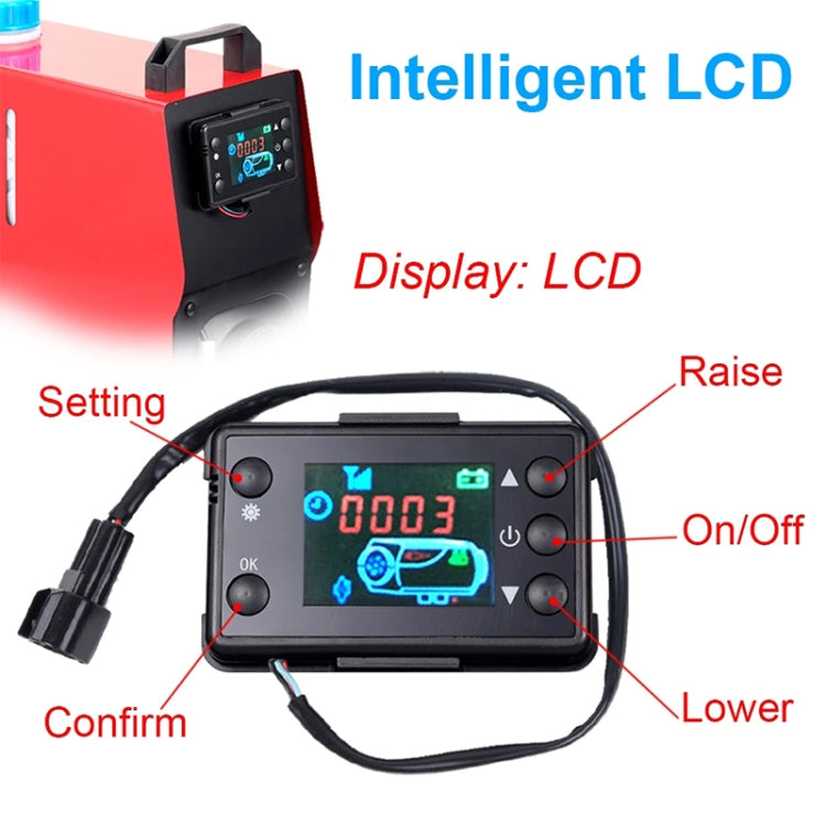 Car 12V / 24V Parking Heater LCD Monitor Switch with Remote Controller(Black) - Engine Fittings by PMC TechLife | Online Shopping South Africa | PMC TechLife | Buy Now Pay Later Mobicred