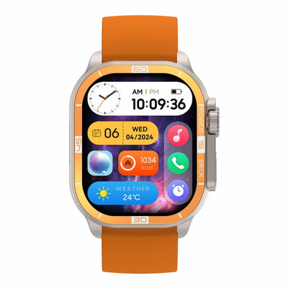 LEMFO HK96S 2.06 inch BT5.3 IP68 Sport Smart Watch, Support Bluetooth Call / Sleep / Blood Oxygen / Heart Rate / Blood Pressure Health Monitor(Orange) - Smart Watches by LEMFO | Online Shopping South Africa | PMC Jewellery | Buy Now Pay Later Mobicred