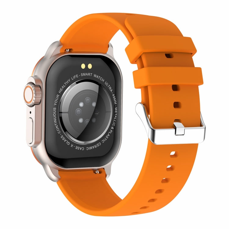 LEMFO HK96S 2.06 inch BT5.3 IP68 Sport Smart Watch, Support Bluetooth Call / Sleep / Blood Oxygen / Heart Rate / Blood Pressure Health Monitor(Orange) - Smart Watches by LEMFO | Online Shopping South Africa | PMC Jewellery | Buy Now Pay Later Mobicred