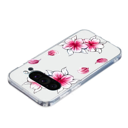 For Google Pixel 9 Pro Colored Drawing Pattern Transparent TPU Phone Case(Sakura) - Google Cases by PMC Jewellery | Online Shopping South Africa | PMC Jewellery | Buy Now Pay Later Mobicred