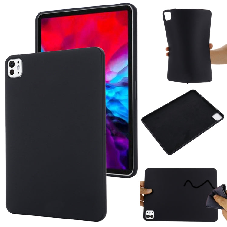 For iPad Pro 13 2024 Pure Color Liquid Silicone Shockproof Tablet Case(Black) - iPad Pro 13 2024 Cases by PMC Jewellery | Online Shopping South Africa | PMC Jewellery | Buy Now Pay Later Mobicred