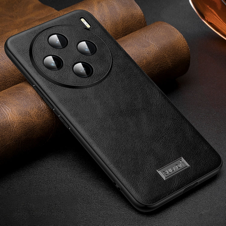 For vivo X100 SULADA Shockproof TPU + Handmade Leather Phone Case(Black) - vivo Cases by SULADA | Online Shopping South Africa | PMC Jewellery | Buy Now Pay Later Mobicred