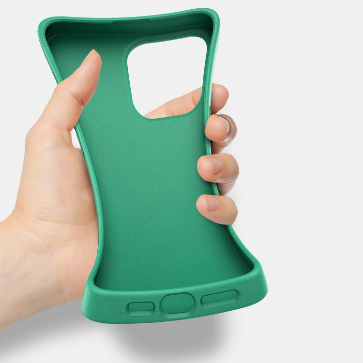 For iPhone 16 Pro Max Wheat Straw TPU Phone Case(Green) - iPhone 16 Pro Max Cases by PMC TechLife | Online Shopping South Africa | PMC TechLife | Buy Now Pay Later Mobicred