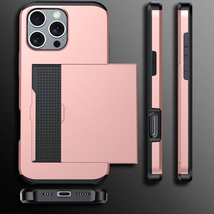 For iPhone 16 Pro Shockproof Armor Phone Case with Card Slot(Green) - iPhone 16 Pro Cases by PMC TechLife | Online Shopping South Africa | PMC TechLife | Buy Now Pay Later Mobicred