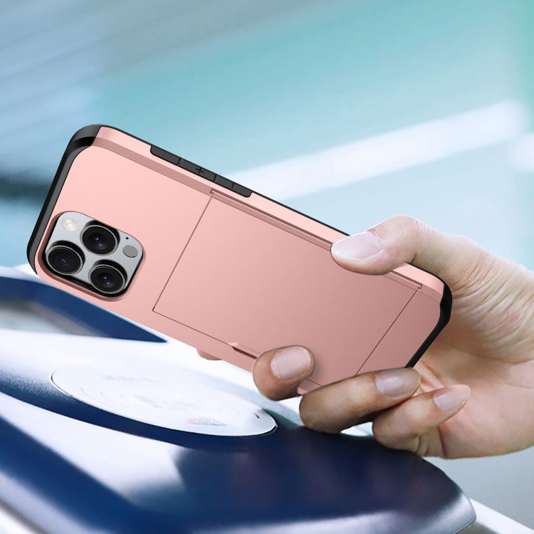 For iPhone 16 Pro Shockproof Armor Phone Case with Card Slot(White) - iPhone 16 Pro Cases by PMC TechLife | Online Shopping South Africa | PMC TechLife | Buy Now Pay Later Mobicred