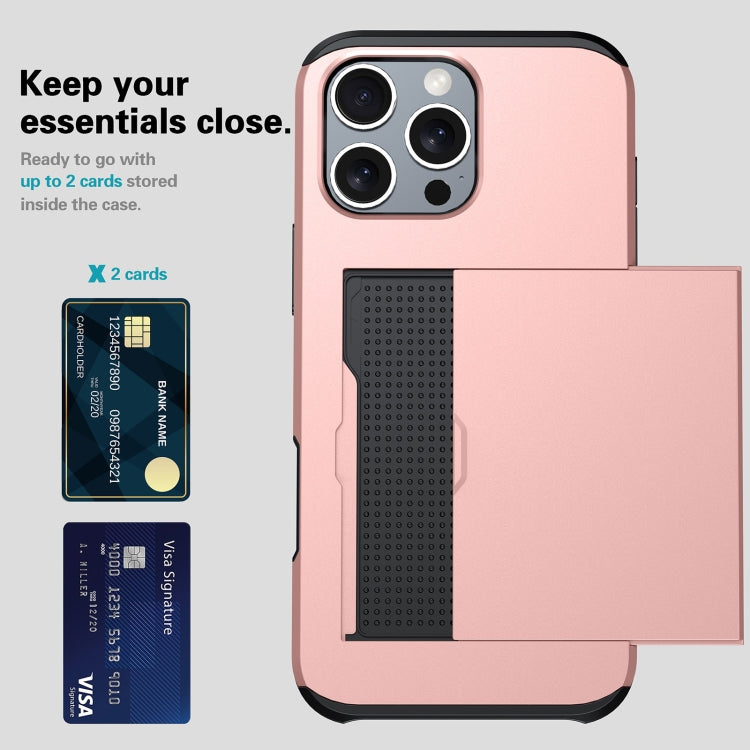 For iPhone 16 Pro Shockproof Armor Phone Case with Card Slot(Green) - iPhone 16 Pro Cases by PMC TechLife | Online Shopping South Africa | PMC TechLife | Buy Now Pay Later Mobicred