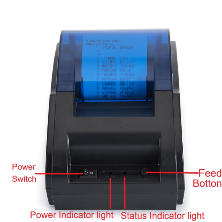 BT-58D 58mm USB+Bluetooth Thermal Receipt Printer(EU Plug) - Printer by PMC Jewellery | Online Shopping South Africa | PMC Jewellery | Buy Now Pay Later Mobicred