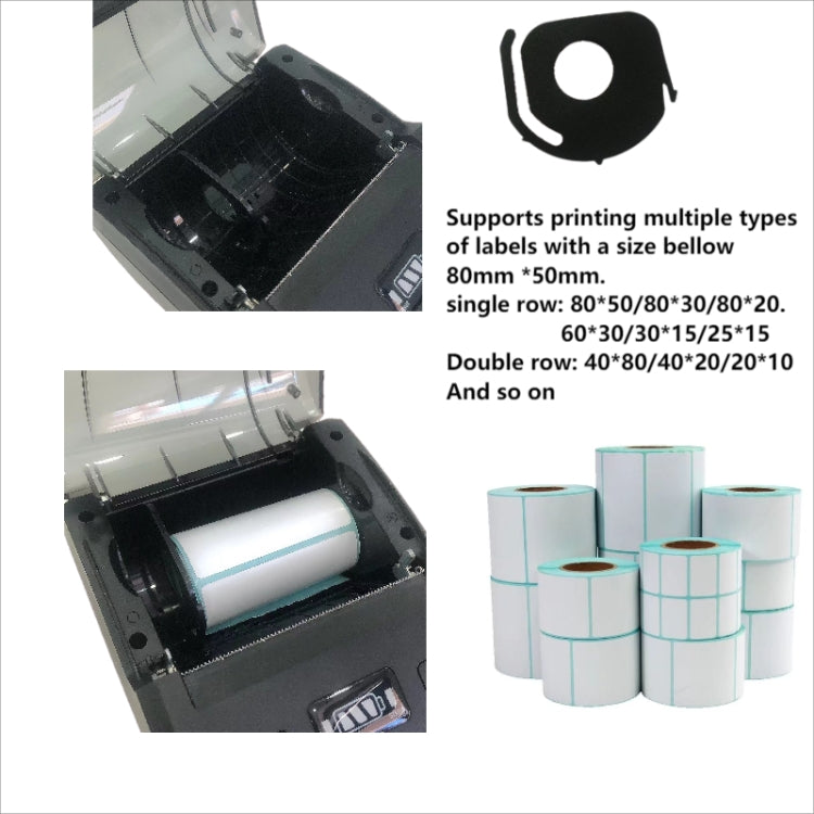 BT-802 80mm USB-C/Type-C + Bluetooth Portable Thermal Printer(EU Plug) - Printer by PMC TechLife | Online Shopping South Africa | PMC TechLife | Buy Now Pay Later Mobicred