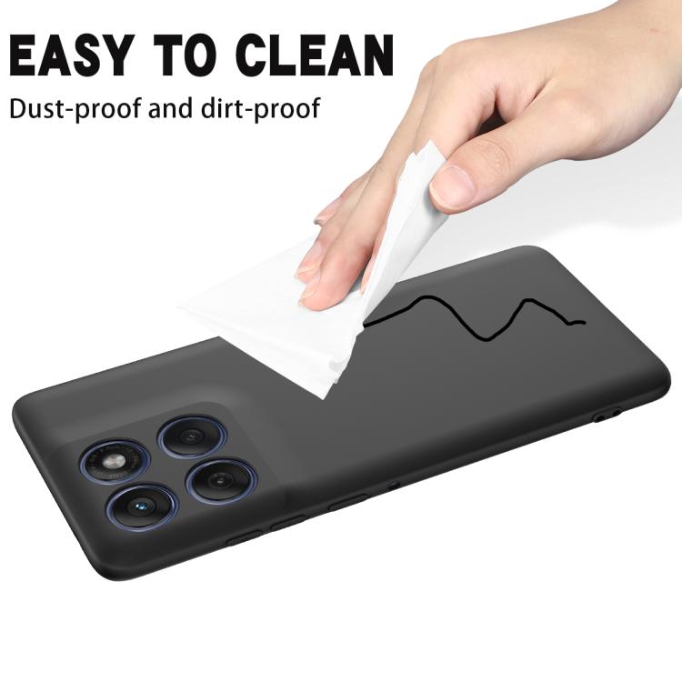 For Motorola Edge 60s Solid Color Liquid Silicone Dropproof Full Coverage Phone Case(Black) - free shipping - PMC TechLife - Order now!
