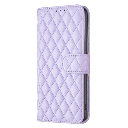 For Samsung Galaxy S25 5G Diamond Lattice Wallet Flip Leather Phone Case(Purple) - Galaxy S25 5G Cases by PMC Jewellery | Online Shopping South Africa | PMC Jewellery | Buy Now Pay Later Mobicred